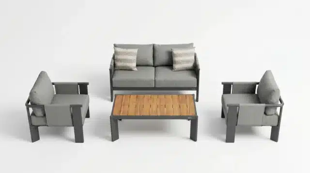 SALON DE JARDIN 4 PLACES - COLLECTION LIGO